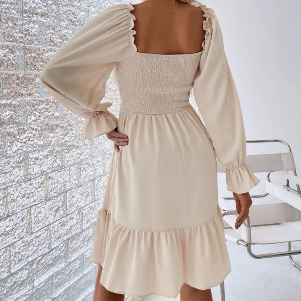 New Square Neck long sleeve Dress - Picture 5 of 6